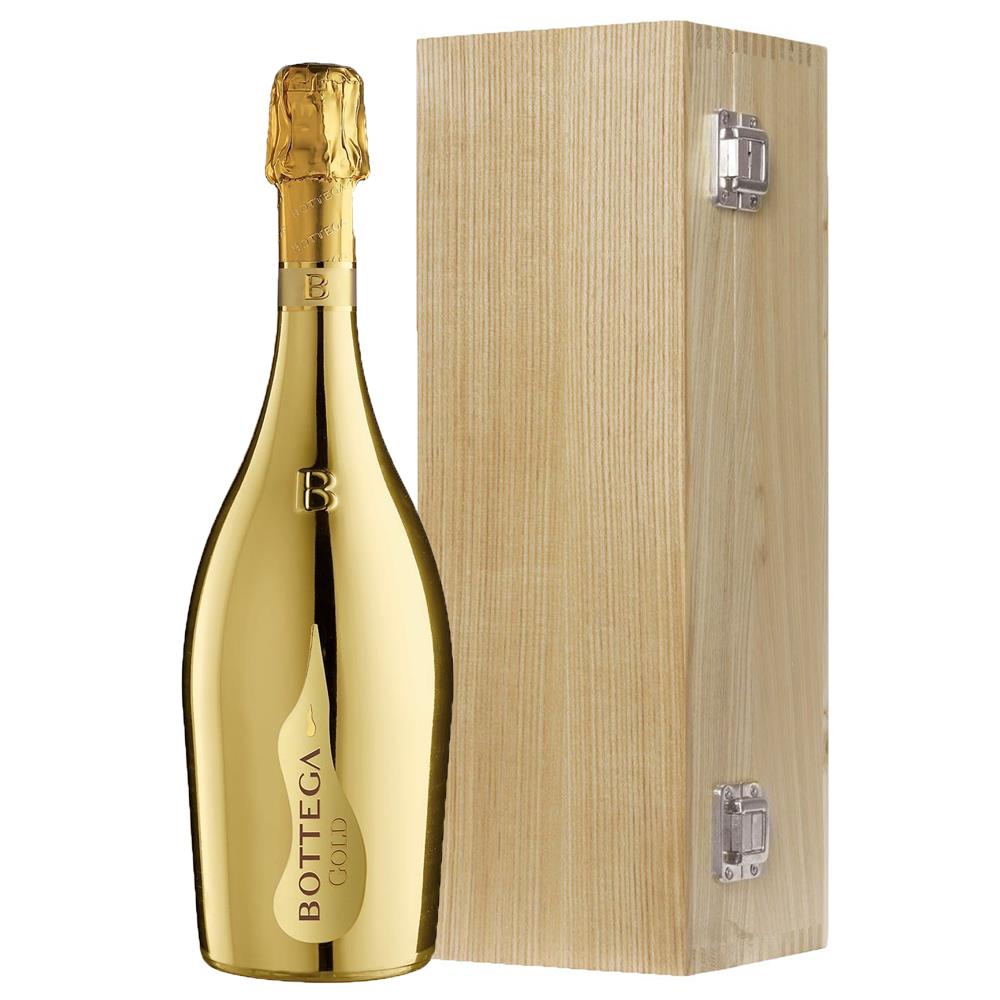Bottega Gold Prosecco 75cl Oak Luxury Gift Boxed